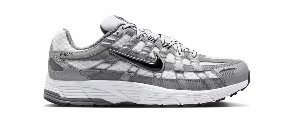 Nike P-6000 White Metallic Cool Grey Black (38 pairs)